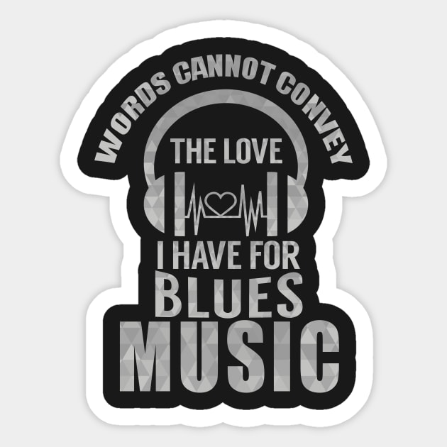 Blues Music Lover Sticker by SiGo